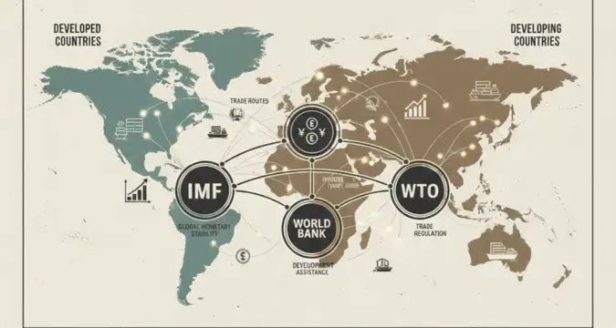 Role of IMF World Bank and WTO in globalization